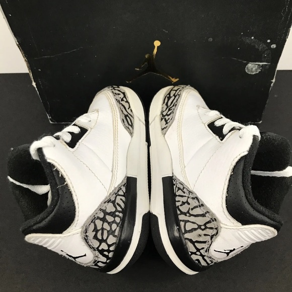 Nike Air Jordan 3 Retro BT ‘Infrared Cement’ 832033-123 (Size 6C) - Picture 6 of 9